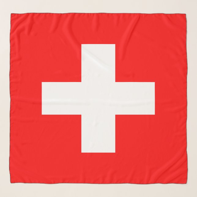 Swiss Flag (Switzerland) Scarf (Front)