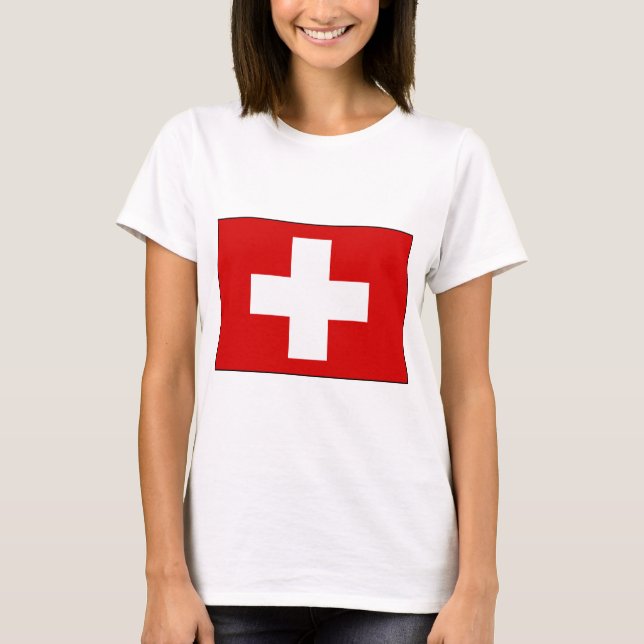 Swiss Flag T-shirts and Gifts (Front)
