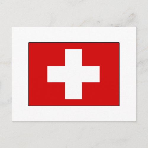 Swiss Flag T_shirts and Gifts Postcard