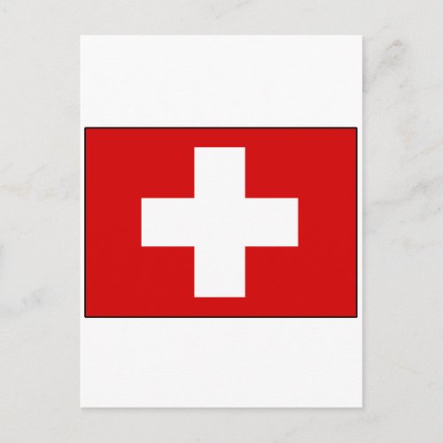 Swiss Flag T_shirts and Gifts Postcard