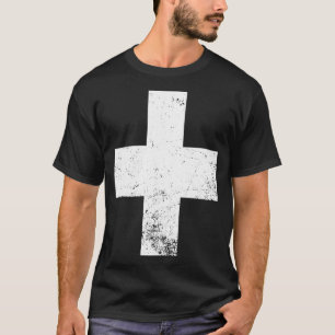 Swiss Flag T Suisse white cross flag of Switzerl T-Shirt