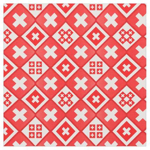 Swiss Flag & Trendy Switzerland Fabric fashion