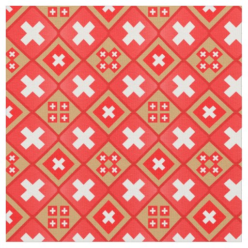 Swiss Flag & Trendy Switzerland Fabric fashion