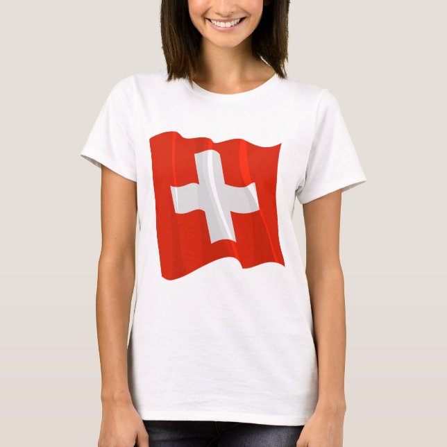 Swiss Flag Womens T-Shirt (Front)