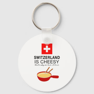 Swiss Fondue Funny Keychain