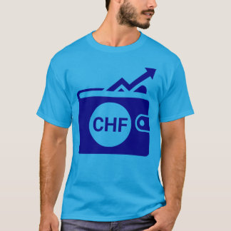 Swiss Franc CHF currency wallet icon T-Shirt