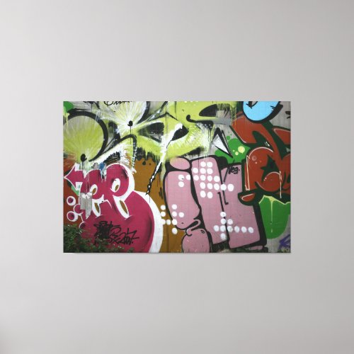 Swiss Graffiti Canvas Print