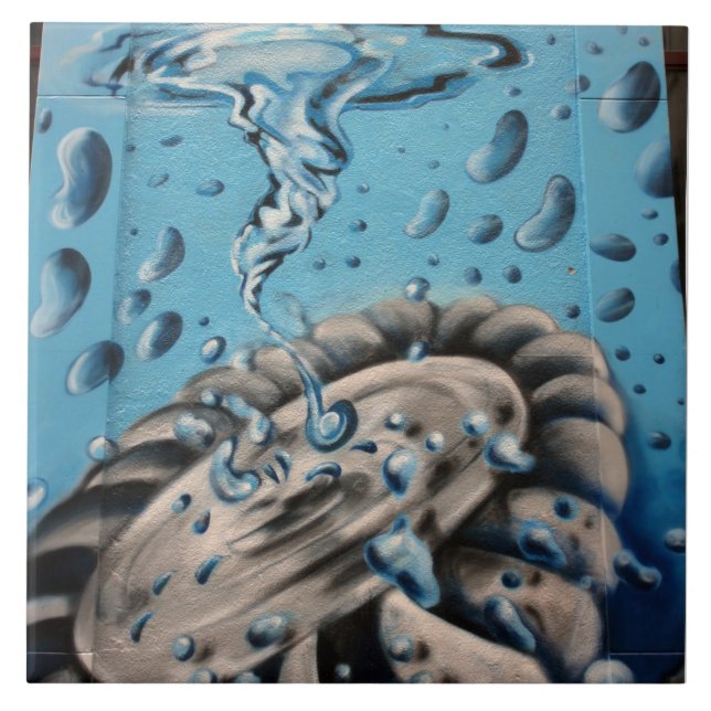 Swiss Graffiti Ceramic Tile (Front)