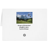 Swiss Greetings cards, Mannlichen Cards (Back Horizontal)