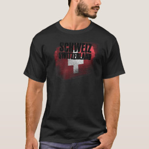 Swiss Grunge Flag T-Shirt