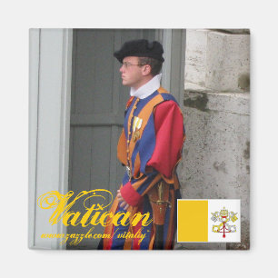 Swiss guard Vatican city cool magnet design