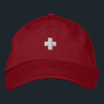 Swiss Hat<br><div class="desc">Swiss Hat - Swiss flag of the Swiss Confederation known as Switzerland in English, Schweiz in German, Suisse in French and Svizzera in Italian.</div>