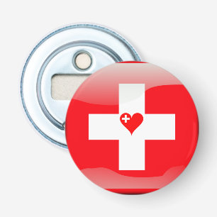 Swiss heart bottle opener