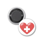 Swiss Heart Magnet - Schweizer Herz - Coeur Suisse at Zazzle