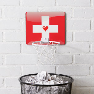 Swiss heart mini basketball hoop