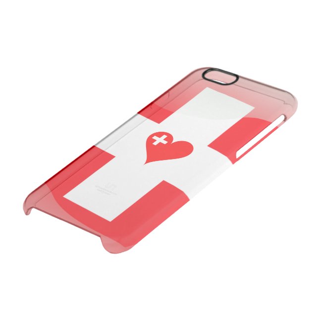Swiss heart uncommon iPhone case (Bottom)