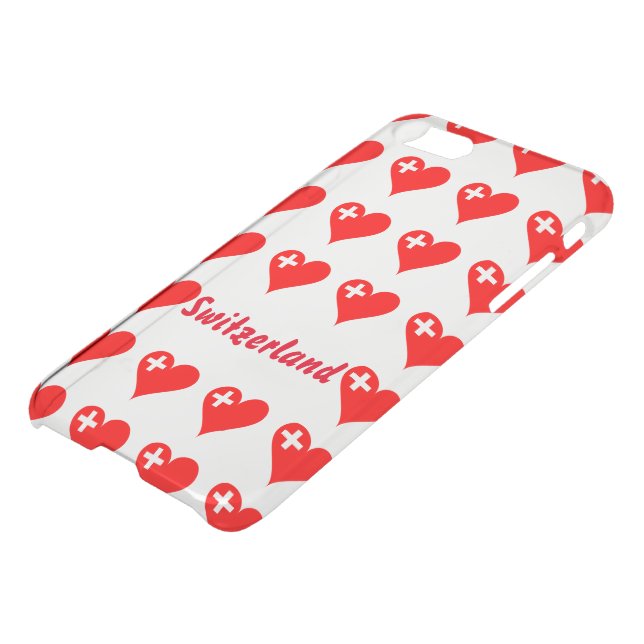 Swiss hearts uncommon iPhone case (Bottom)