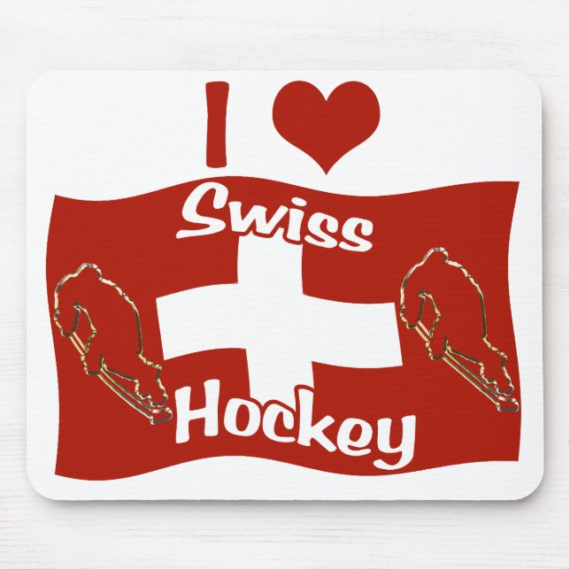 Swiss Hockey Mouse Pad (Front)