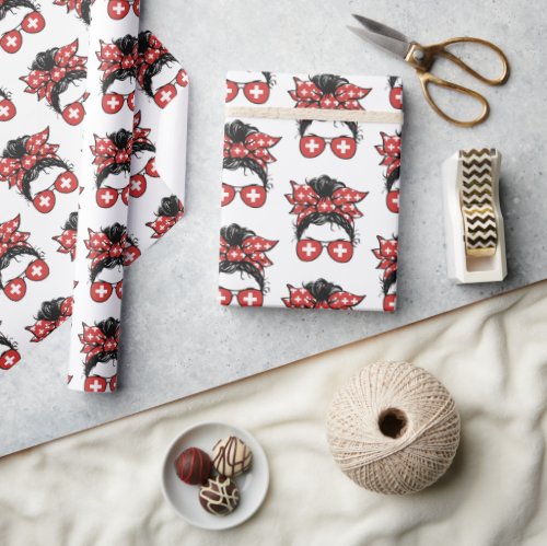 Swiss_inspired accesories design wrapping paper