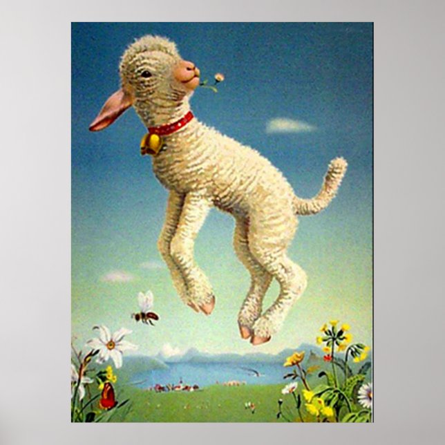 Swiss Lamb Vintage Poster (Front)