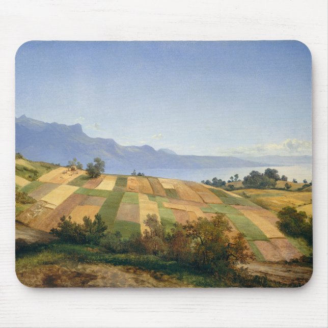 Swiss landscape by Alexandre Calame Mouse Pad (Front)