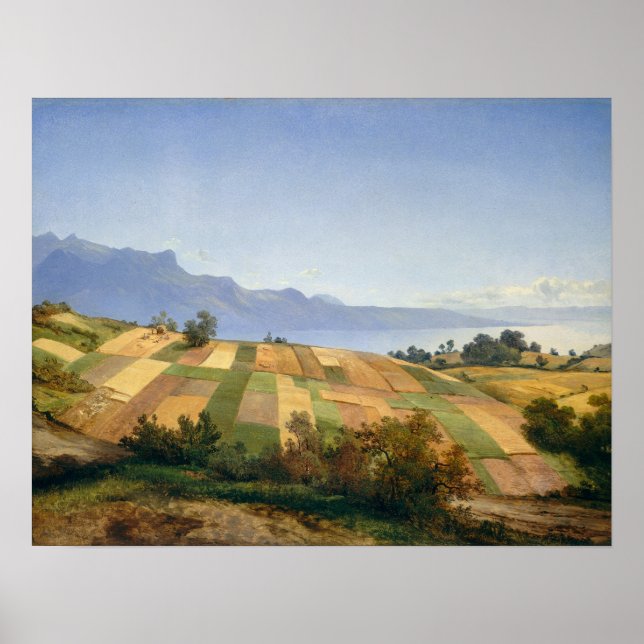 Swiss landscape by Alexandre Calame Poster (Front)