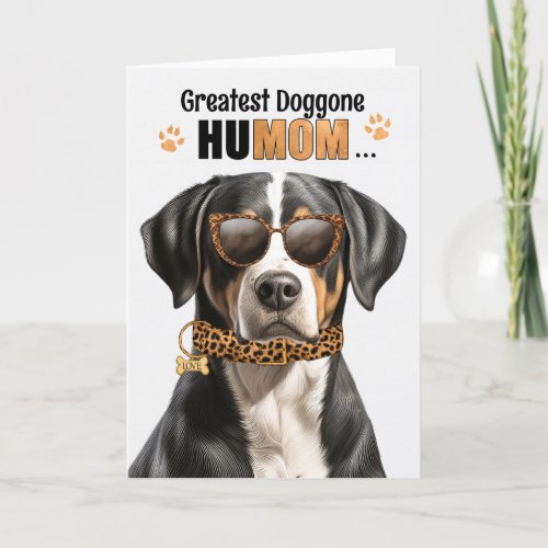 Swiss Mountain Dog Best HuMOM Ever Mothers Day Holiday Card