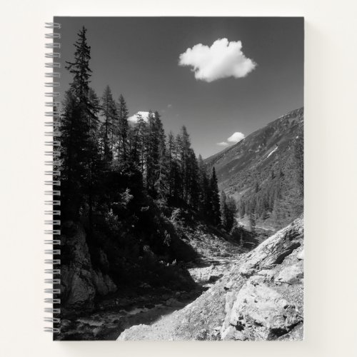 Swiss Mountain Scene Notebook