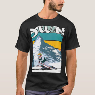 Swiss National Park Souvenir Switzerland Mountains T-Shirt