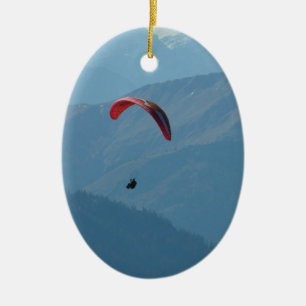 Swiss Paragliding Ceramic Ornament