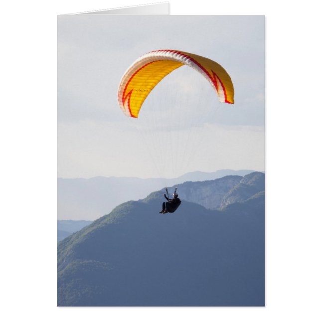 Swiss Paragliding Flying Orange Europe Glider Cards (Front)