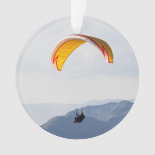 Swiss Paragliding Orange Ornament