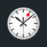 Swiss Railway Clock<br><div class="desc">Swiss Railway Clock design</div>