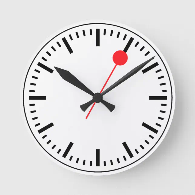 Swiss Railway Clock | Zazzle