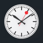 Swiss Railway Clock<br><div class="desc">Swiss Railway Clock design</div>