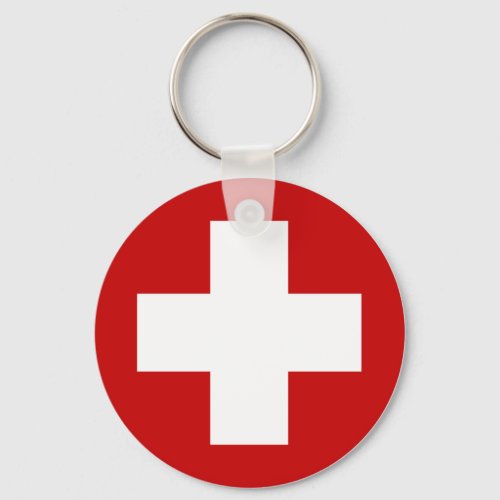 Swiss Red Cross Emergency Recovery Roundell Keychain