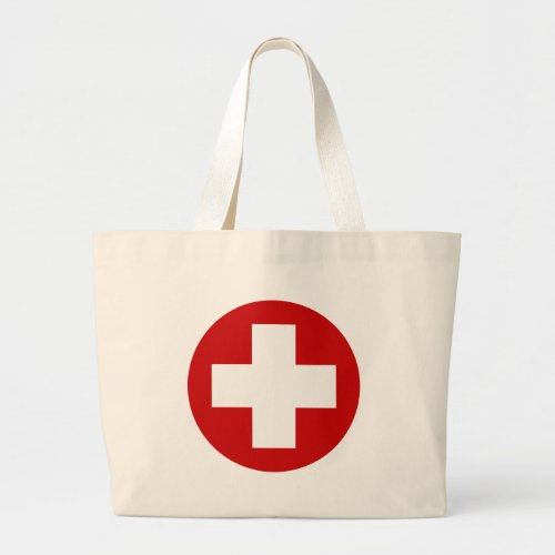Swiss Red Cross Emergency Recovery Roundell Large Tote Bag
