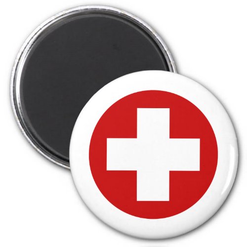 Swiss Red Cross Emergency Recovery Roundell Magnet