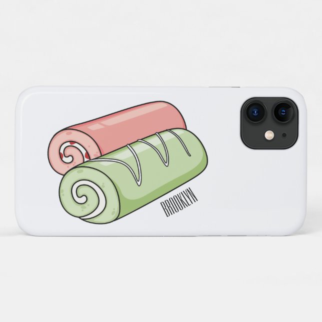 Swiss roll / roll cake cartoon illustration  Case-Mate iPhone case (Back (Horizontal))