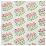 Swiss roll / roll cake cartoon illustration fabric