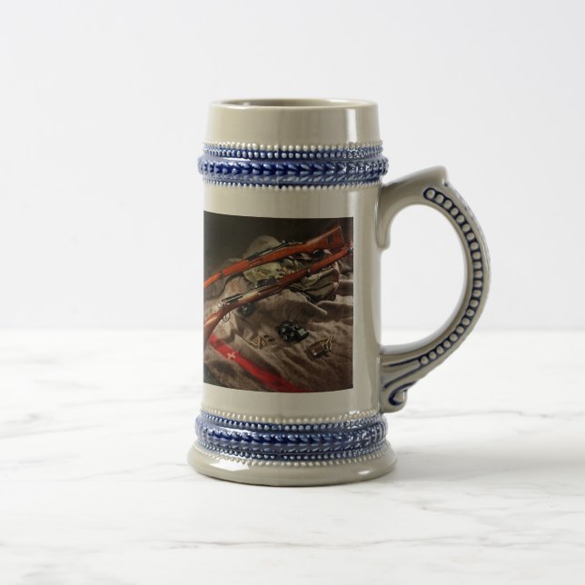 Swiss Schmidt Rubin 1889 & K31 Beer Stein (Right)