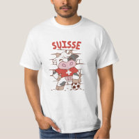 Swiss Soccer Cow Football Fan Switzerland Flag