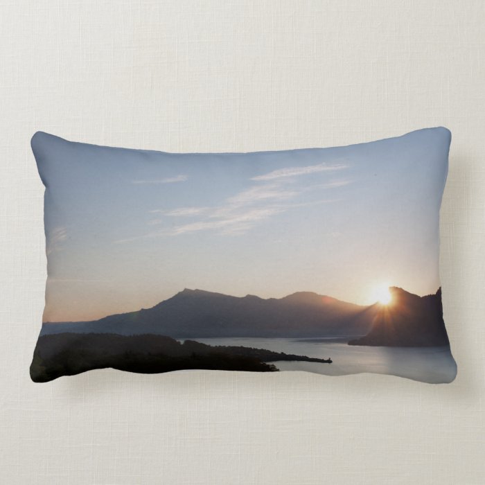Swiss sunrise photography cushion pillows