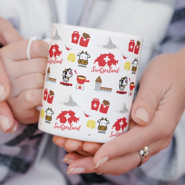 Swiss - Switzerland Souvenir Icons  Mug (Creator Uploaded)