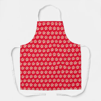 Swiss Symbol Edelweiss Flower Pattern  Apron