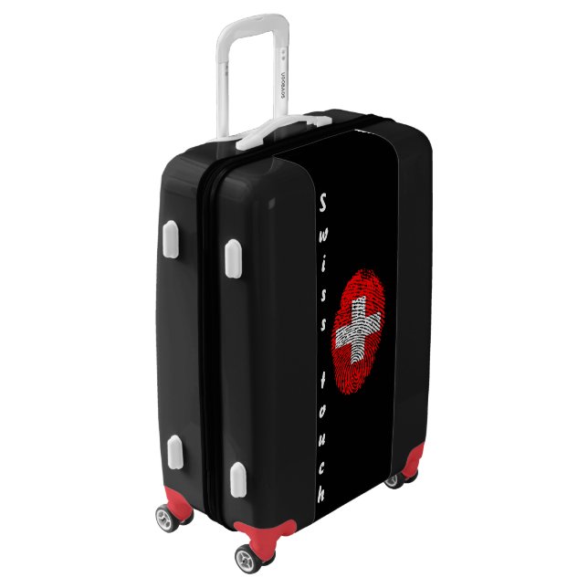 Swiss touch fingerprint flag luggage (Rotated Left)