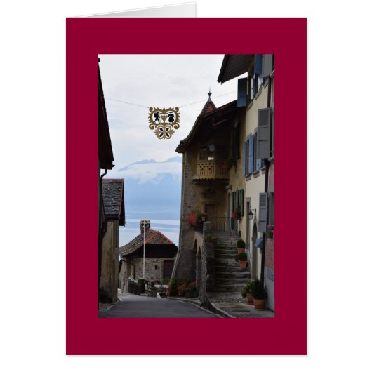 Swiss winemaking village cards (Front)