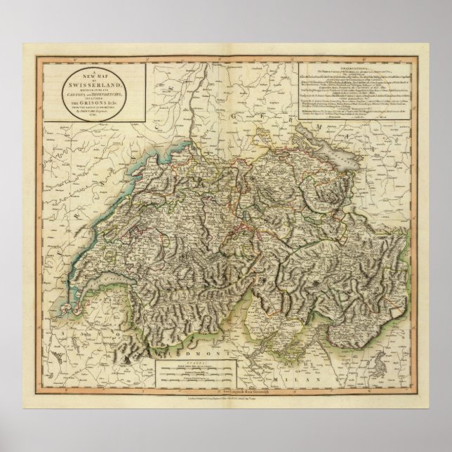 Swisserland  -Switzerland Atlas Map Poster (Front)