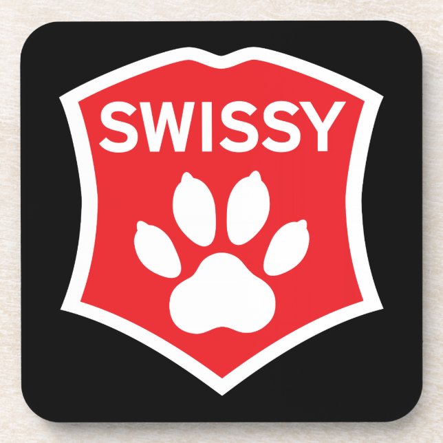 SWISSY coasters. Set of 6. Beverage Coaster (Front)