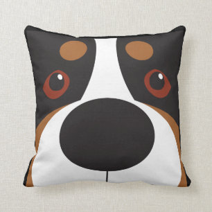 Swissy-Face Throw Pillow